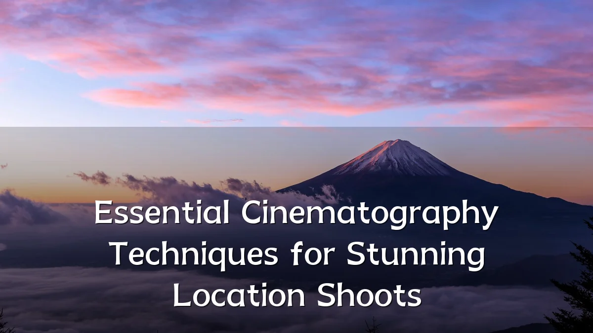 Essential Cinematography Techniques for Stunning Location Shoots