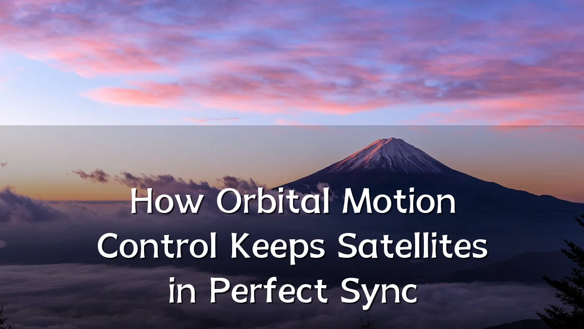 How Orbital Motion Control Keeps Satellites in Perfect Sync