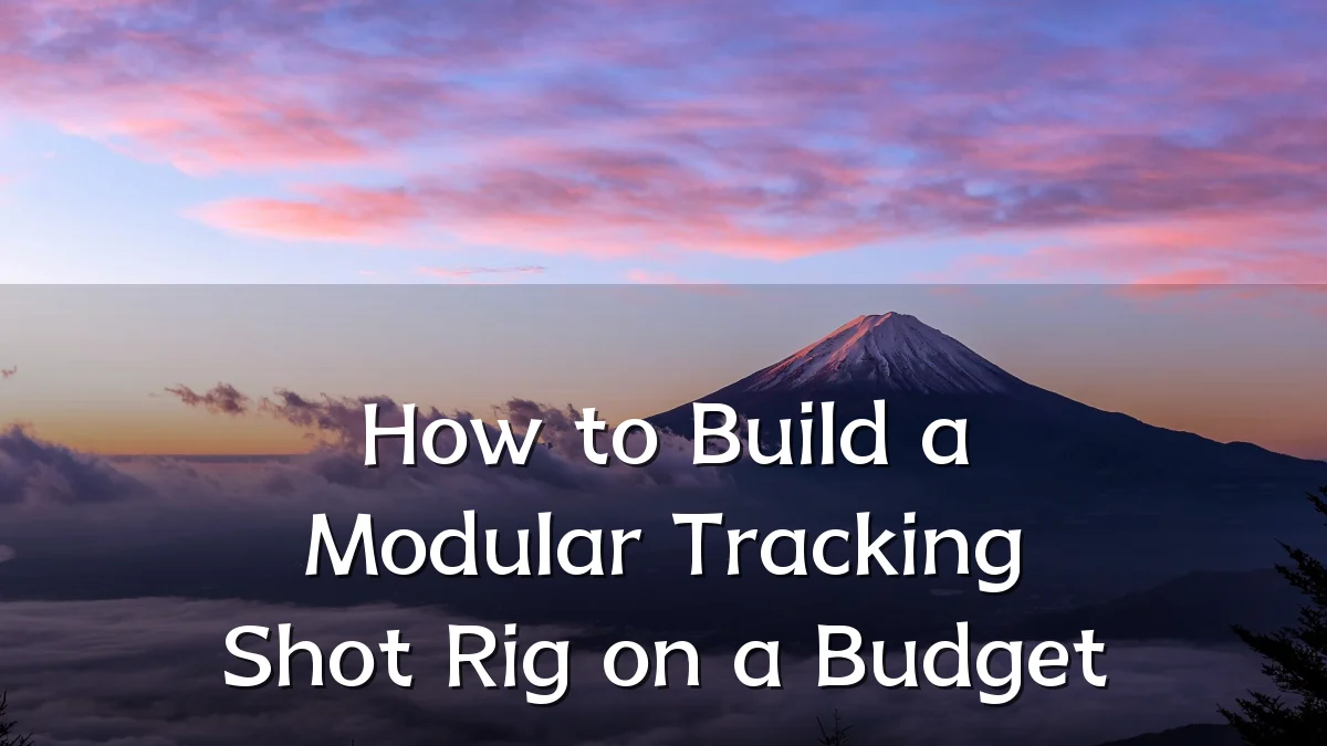 How to Build a Modular Tracking Shot Rig on a Budget
