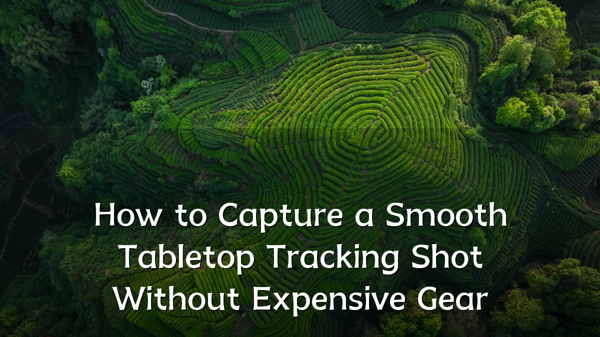 How to Capture a Smooth Tabletop Tracking Shot Without Expensive Gear
