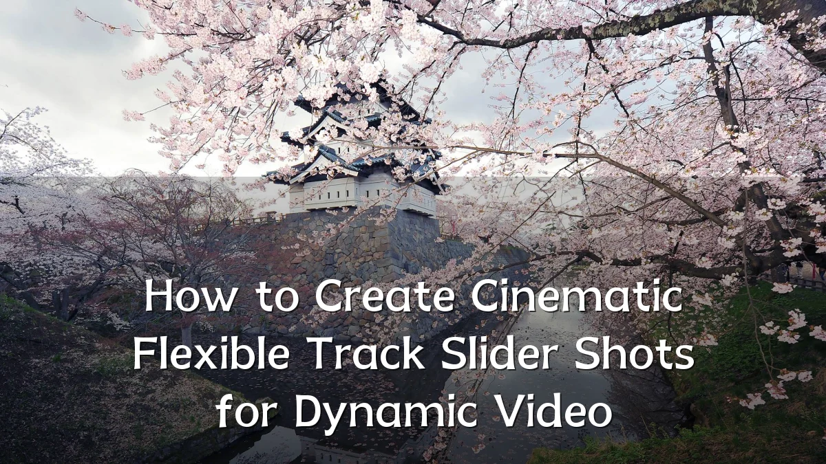 How to Create Cinematic Flexible Track Slider Shots for Dynamic Video