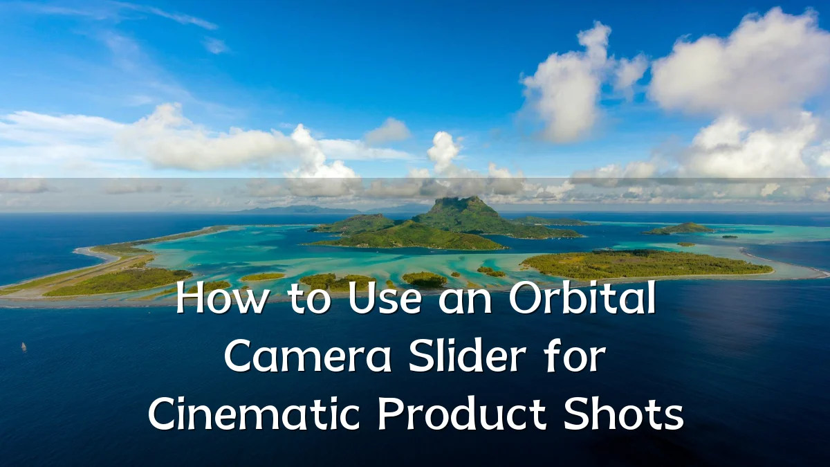 How to Use an Orbital Camera Slider for Cinematic Product Shots
