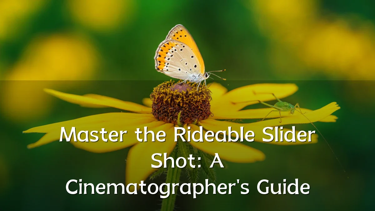 Master the Rideable Slider Shot: A Cinematographer's Guide