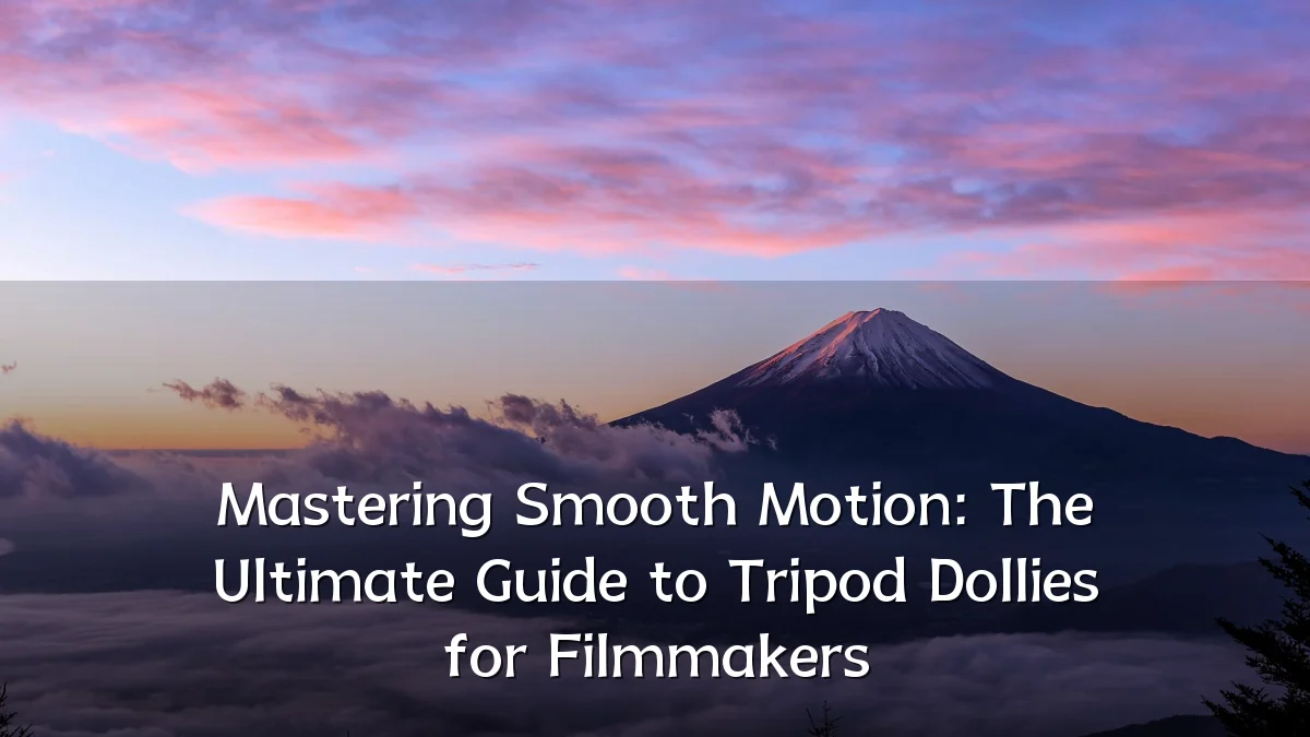 Mastering Smooth Motion: The Ultimate Guide to Tripod Dollies for Filmmakers