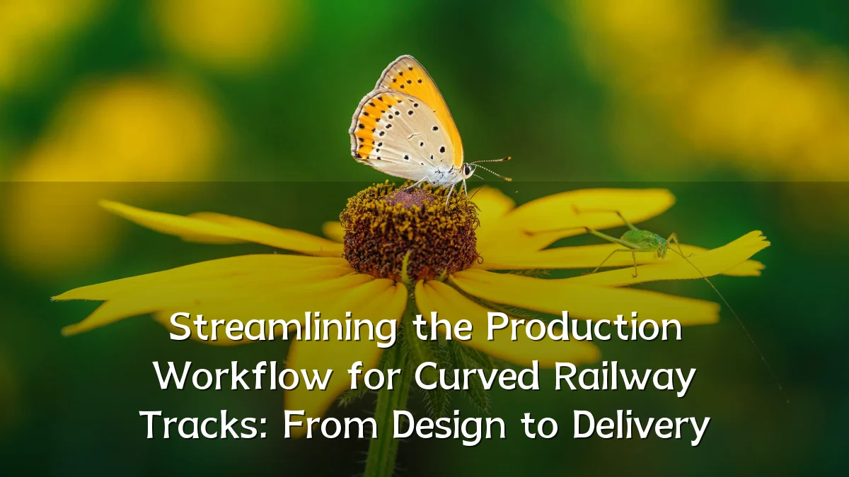 Streamlining the Production Workflow for Curved Railway Tracks: From Design to Delivery