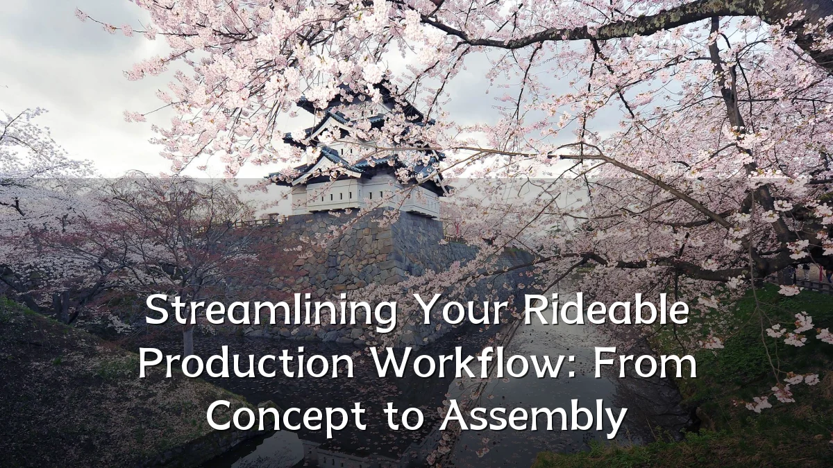 Streamlining Your Rideable Production Workflow: From Concept to Assembly