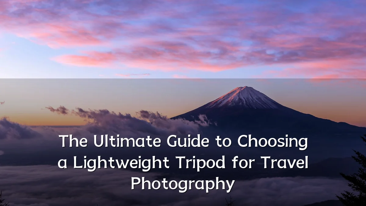 The Ultimate Guide to Choosing a Lightweight Tripod for Travel Photography